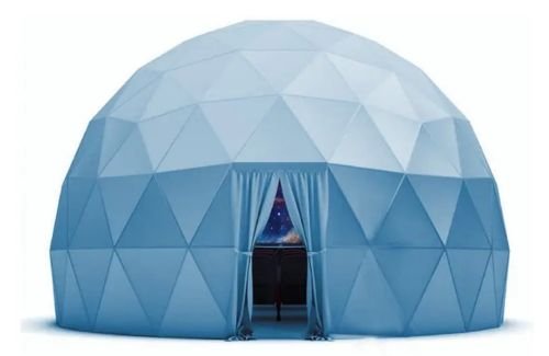 Domo estructural para planetario con proyección fulldome inmersiva
