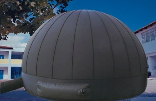 Domo inflable para planetario, cupula inflable de proyeccion fulldome
